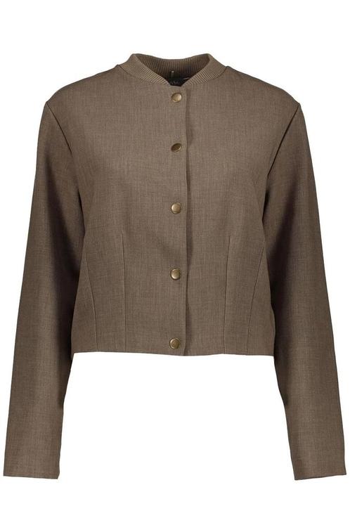-50% Geisha  Geisha 45561-60 775 jacket bomber collar taupe, Kleding | Dames, Jasjes, Kostuums en Pakken, Bruin, Nieuw, Verzenden