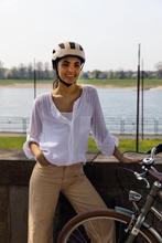 Abus Hyban 2.0 stadsfietshelm Maat M - Glacier Blue, Ophalen of Verzenden, Nieuw, Abus