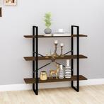 vidaXL Boekenkast 100x30x105 cm bewerkt hout bruin, 100 tot 150 cm, Verzenden, 100 tot 150 cm, Nieuw