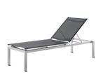 Sieger Brest Stapelbare Ligstoel Aluminium/Textilux - Grijs, Tuin en Terras, Tuinstoelen, Ophalen of Verzenden, Nieuw