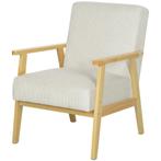 TRUUSK Fauteuil Lounge Stoel Met Armleuning, Houten Poten, G, Huis en Inrichting, Verzenden, Nieuw