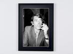 Jaques Brel - Actor & singer - Wooden Framed 70X50 cm -, Nieuw