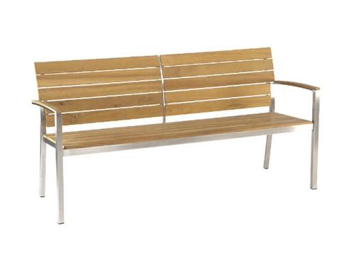 Stern Savona Bank 2-zits Roestvrij Staal - zilver, Tuin en Terras, Tuinbanken, Ophalen of Verzenden