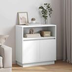 vidaXL Dressoir met LED Wit 71 x 34,5 x 75 cm Bewerkt hout, Huis en Inrichting, Kasten | Dressoirs, Verzenden, Nieuw, Overige houtsoorten
