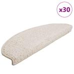 vidaXL Trapmatten 30 stuks 65x21x4 cm Wit Halfrond Groot, Doe-het-zelf en Verbouw, Ladders en Trappen, Verzenden, Nieuw