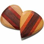 Esdoorn Padoek & Palissander handgemaakte houten plectrum, Muziek en Instrumenten, Ophalen of Verzenden, Nieuw