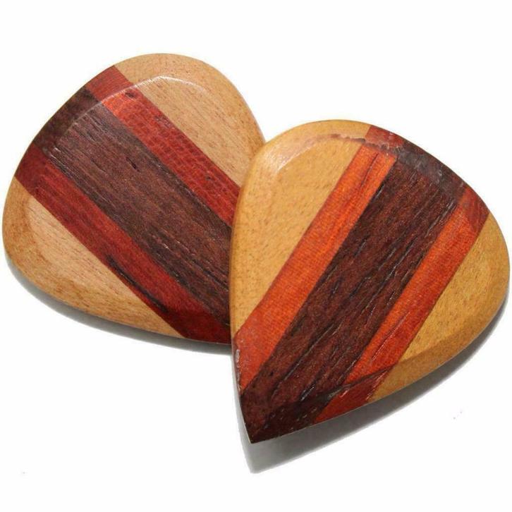Esdoorn Padoek & Palissander handgemaakte houten plectrum, Muziek en Instrumenten, Instrumenten | Toebehoren, Nieuw, Ophalen of Verzenden