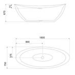 SALE - SALE - Manu 180 - Glans wit - Vrijstaand bad  -, Ophalen of Verzenden, Nieuw
