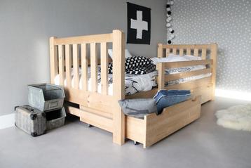 Rockwood® Kinderbed Tim Naturel met  lattenbodem, matras