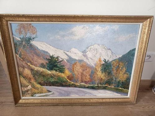 Etienne Albrieux (1891-1962) - En automne devant le grand, Antiek en Kunst, Kunst | Schilderijen | Klassiek