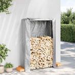 vidaXL Haardhoutrek met regenhoes 100x25x150 cm, Verzenden, Nieuw