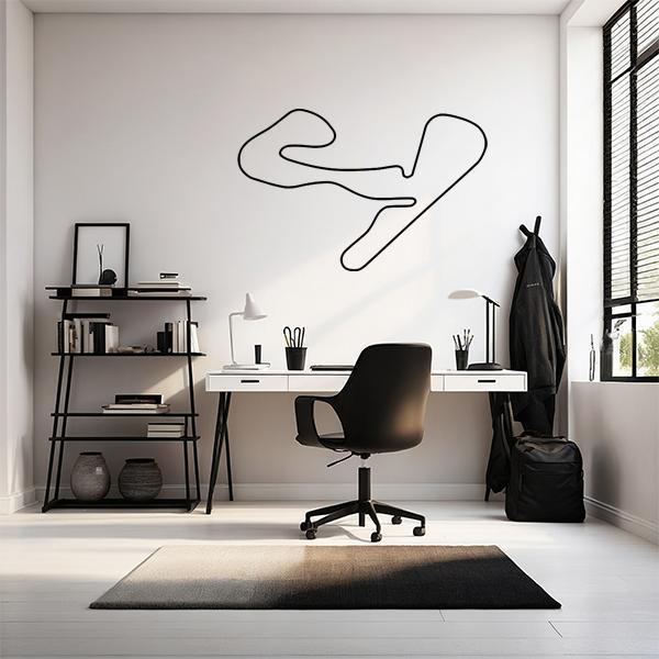 Muursticker Formule 1: Circuit Zandvoort in Nederland, Hobby en Vrije tijd, Stickers en Plaatjes, Sticker, Nieuw, Verzenden