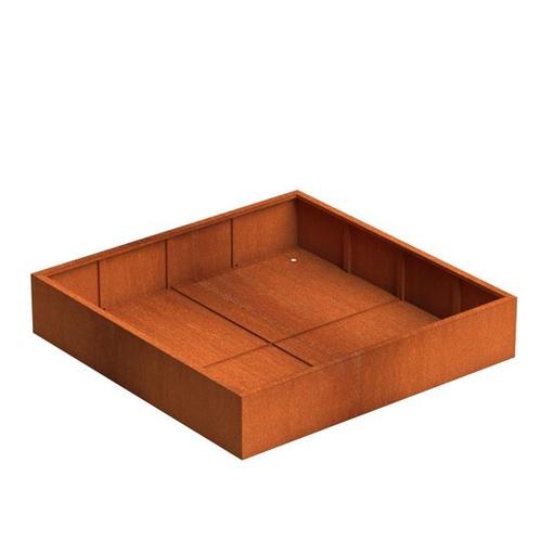 Plantenbak Cortenstaal 200x200x40 cm, Tuin en Terras, Bloembakken en Plantenbakken, Nieuw, Verzenden