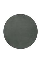 Rond Wasbaar Vloerkleed | Pouffy | Uni | Grijs | 200x200 cm, Huis en Inrichting, Stoffering | Tapijten en Kleden, Verzenden, Nieuw