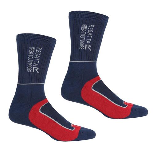 -25% Regatta  Regatta Heren samaris 2 season socks (pak van, Kleding | Heren, Sportkleding, Blauw, Nieuw, Verzenden