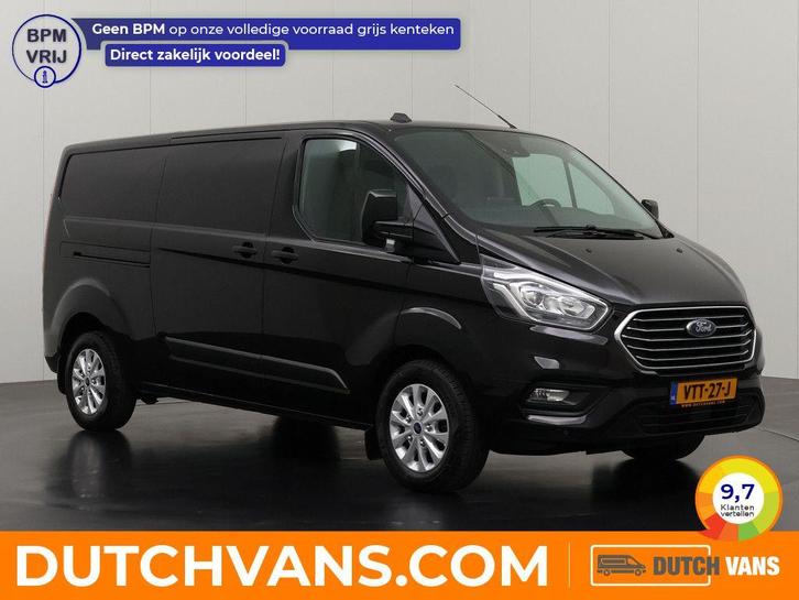 Ford Transit Custom Bestelbus 2.0TDCI | zwart, Auto's, Bestelauto's, Lease, Automaat, BTW verrekenbaar, Diesel, Zwart, Ford, Euro 6