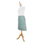 Schort Sloof Groen en Wit Geblokt 60x70cm 100% Katoen - Treb, Huis en Inrichting, Keuken | Textiel, Verzenden, Nieuw, Overige kleuren