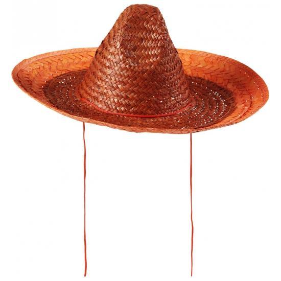 Oranje carnaval verkleed sombrero hoed 48 cm - Sombrero's, Hobby en Vrije tijd, Feestartikelen, Ophalen of Verzenden