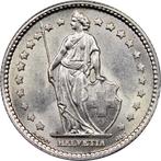 Zilveren 1 Zwitserse Francs (1875-1967), Postzegels en Munten, Verzenden, Losse munt, Zilver