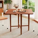 Eettafel inklapbaar - Keukentafel - voor 4 personen - Bruin, Huis en Inrichting, Tafels | Eettafels, Verzenden, Zo goed als nieuw