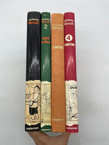 Tintin - Archives Hergé tome 1 à 4 - 4 Albums - Eerste druk beschikbaar voor biedingen
