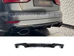 RS3 Look Diffuser Black Edition voor Audi A3 8V S line / S3, Ophalen of Verzenden
