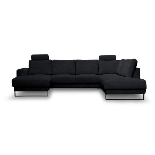 U-Bank Baarlo - u-banken - Zwart, Huis en Inrichting, Banken | Sofa's en Chaises Longues, Nieuw, Stof