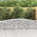 vidaXL Schanskorven 3 st gewelfd 400x50x60/80 cm, 100 cm of meer, Verzenden, Nieuw, Metaal