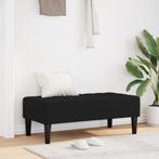 vidaXL Ligbed Zwart 113x57x39 cm Fluweel, Verzenden, Nieuw, Stof, Minder dan 150 cm
