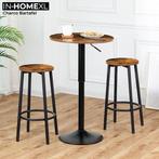 Nieuwe Bartafel - - Hout - Bruin - 55 x 55 x 89 cm LxBxH, Antiek en Kunst, Antiek | Meubels | Tafels, Ophalen