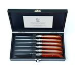 Laguiole - 6x Luxury Steak Knives - Rose Wood - style de -