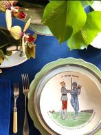 Tafelkleed voor grote tafels, in een elegante blauwe kleur., Antiek en Kunst, Curiosa en Brocante