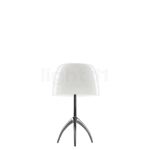 Foscarini Lumiere Tafellamp piccola, aluminium/wit - met sch, Huis en Inrichting, Lampen | Tafellampen, Nieuw, Verzenden