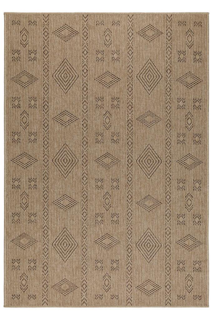 Buitenkleed | Dhaka | Geometrisch | Zwart | 200x290 cm, Huis en Inrichting, Stoffering | Tapijten en Kleden, Verzenden