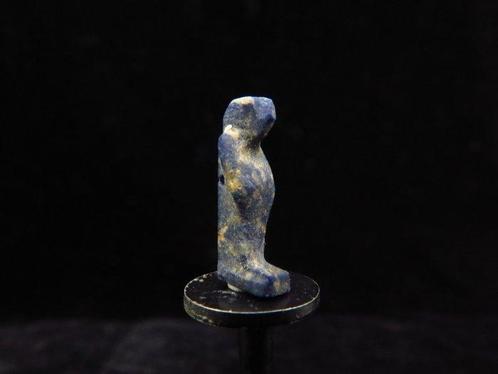 Oud-Egyptisch Lapis Lazuli amulet van de god Horus met, Antiek en Kunst, Antiek | Overige Antiek