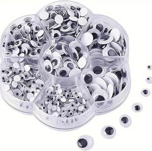 Fako Bijoux® - Wiebeloogjes - Zelfklevende Hobby Oogjes -, Hobby en Vrije tijd, Kralen en Sieraden maken, Verzenden