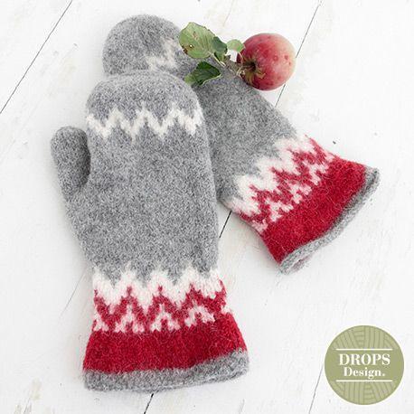 Patroon Gebreide Wanten Festive Foraging - Drops Design, Hobby en Vrije tijd, Breien en Haken, Ophalen of Verzenden