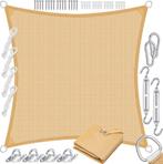 Schaduwdoek - Zonnezeil - Vierkant - 5x5 m - Zand - KESSER®, Verzenden, Zo goed als nieuw