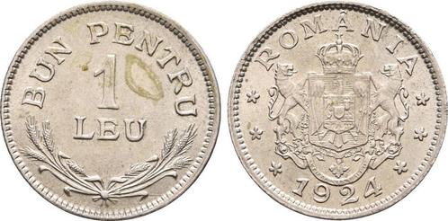1 Leu 1924 Rumaenien Ferdinand I 1914-1927, Postzegels en Munten, Munten | Europa | Niet-Euromunten, Verzenden