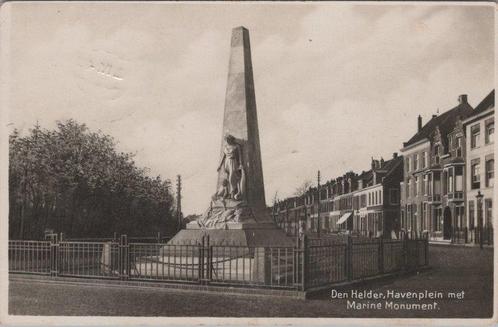 DEN HELDER - Havenplein met Marine Monument, Verzamelen, Ansichtkaarten | Nederland, Verzenden