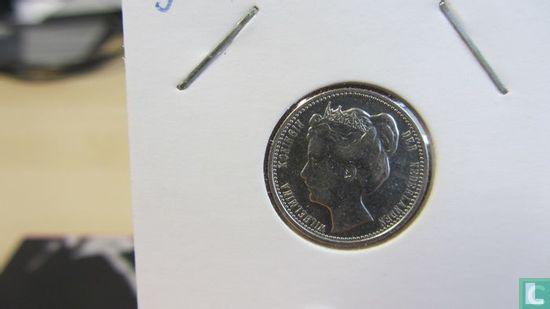 Nederland 25 cents 1904, Postzegels en Munten, Munten | Nederland, Losse munt, 5 cent, Goud, Zilver, Verzenden