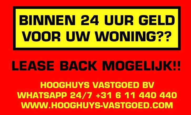 Binnen 24 uur geld voor uw woning!, Diensten en Vakmensen, Makelaars en Taxateurs, Huur- of Verhuurbemiddeling, Makelaar Aankoop