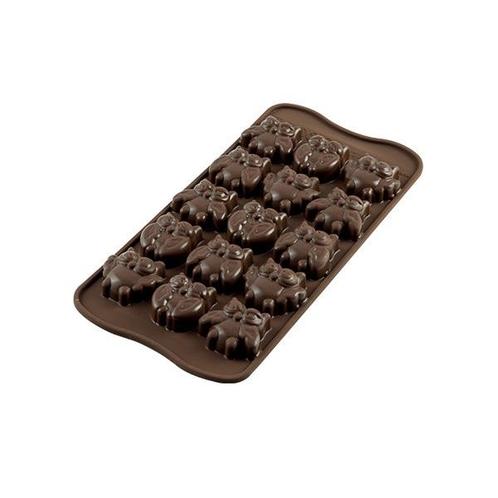 Silikomart Siliconen Bonbonvorm Uil (15x) 3,4x3x1,5cm, Hobby en Vrije tijd, Taarten en Cupcakes maken, Nieuw, Verzenden