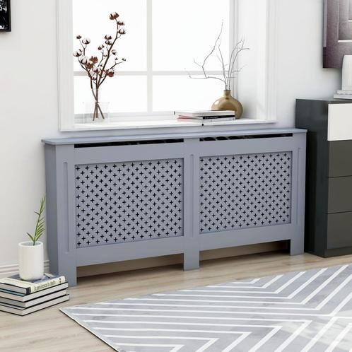 vidaXL Radiatorombouw 172x19x81,5 cm MDF antraciet, Doe-het-zelf en Verbouw, Verwarming en Radiatoren, Nieuw, Verzenden