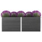 vidaXL Plantenbak verhoogd 250x50x91 cm HKC grijs, Tuin en Terras, 100 cm of meer, Verzenden, Nieuw, 60 cm of meer