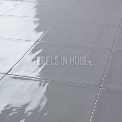 Wandtegel 15x15 cm artic midden grijs handvorm look, Doe-het-zelf en Verbouw, Tegels, Wandtegels, Nieuw, 10 m² of meer, Ophalen