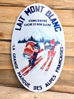 Emaille reclamebord Lait Mont Blanc, Verzamelen, Verzenden, Nieuw