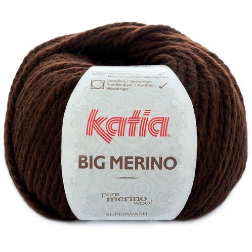 Katia Big Merino - 07 donkerbruin - Wol/Acryl Garen, Hobby en Vrije tijd, Breien en Haken, Ophalen of Verzenden