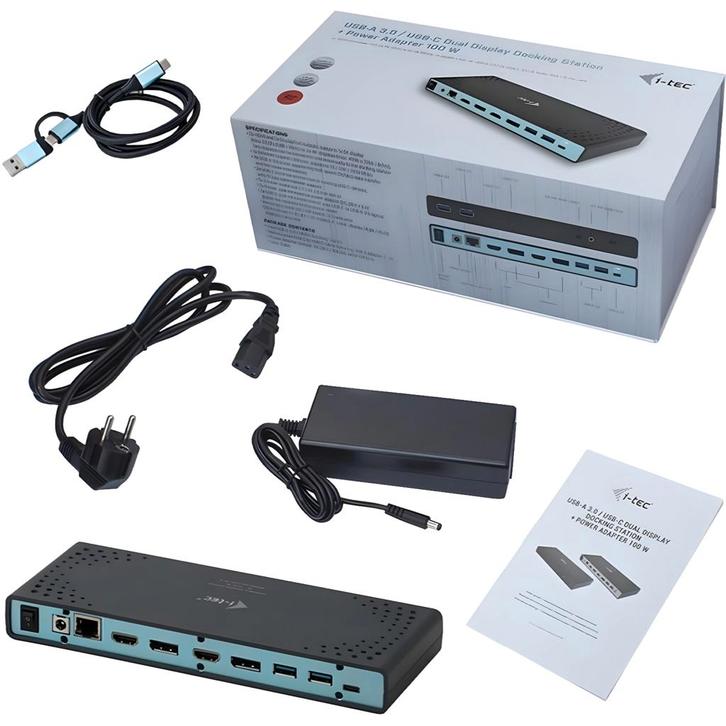 i-tec USB 3.0/USB-C (CADUA4KDOCKPDLA), Computers en Software, Dockingstations, Nieuw, Ophalen of Verzenden