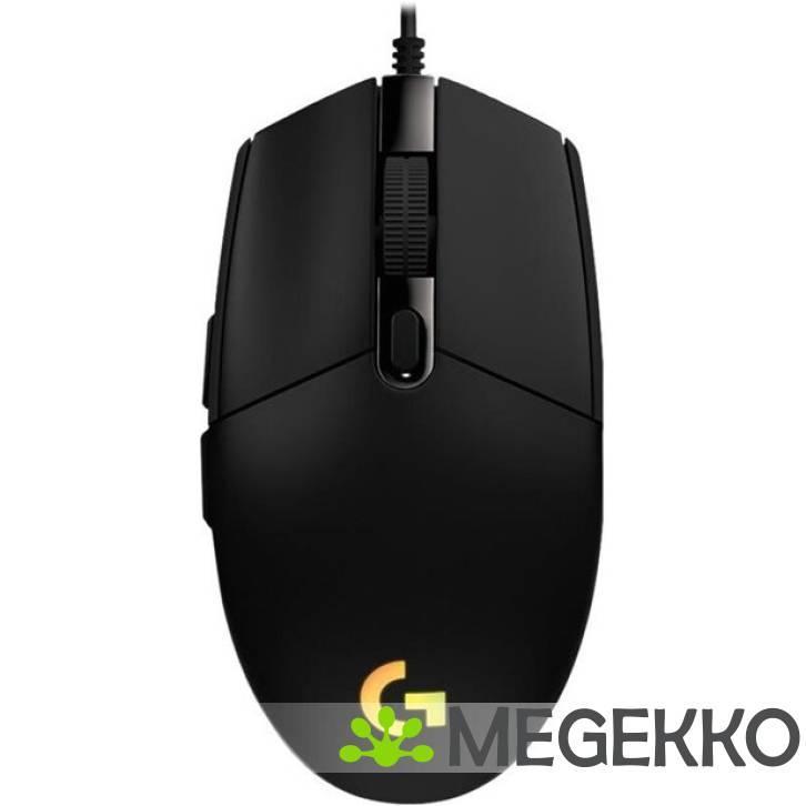 Logitech G G102 Zwart Gaming muis, Computers en Software, Muizen, Nieuw, Verzenden
